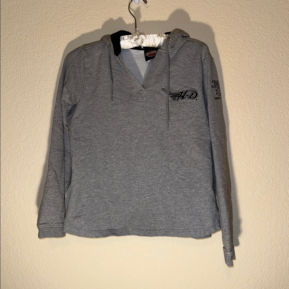 Harley-Davidson Gray Hooded Sweatshirt